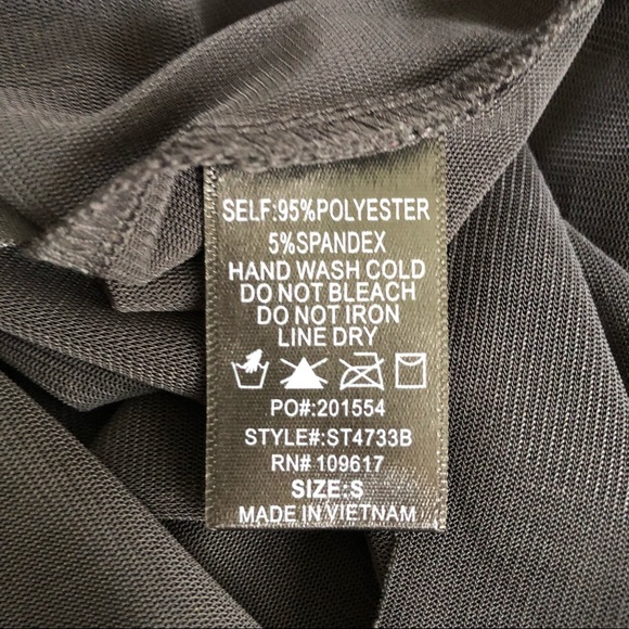 NWT Shinestar Sheer Top - Picture 6 of 7